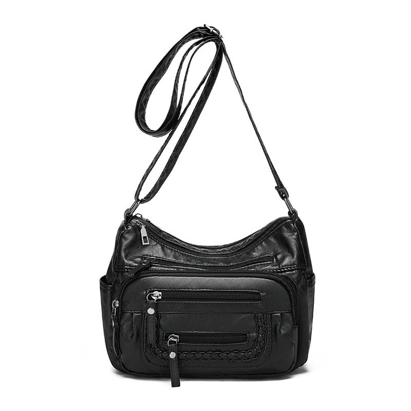 Autumn And Winter Crossbody Women's All-match Retro Middle-aged And Elderly Shoulder Bag