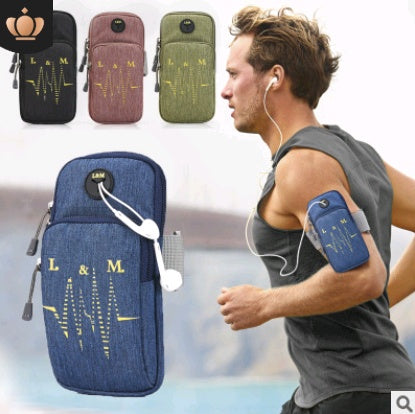 Compatible avec Apple, sac de bras mobile de course pour hommes et femmes, sac de bras de sport pour iPhone 7 ou 8plus, bras de téléphone portable étanche avec sac de poignet de fitness