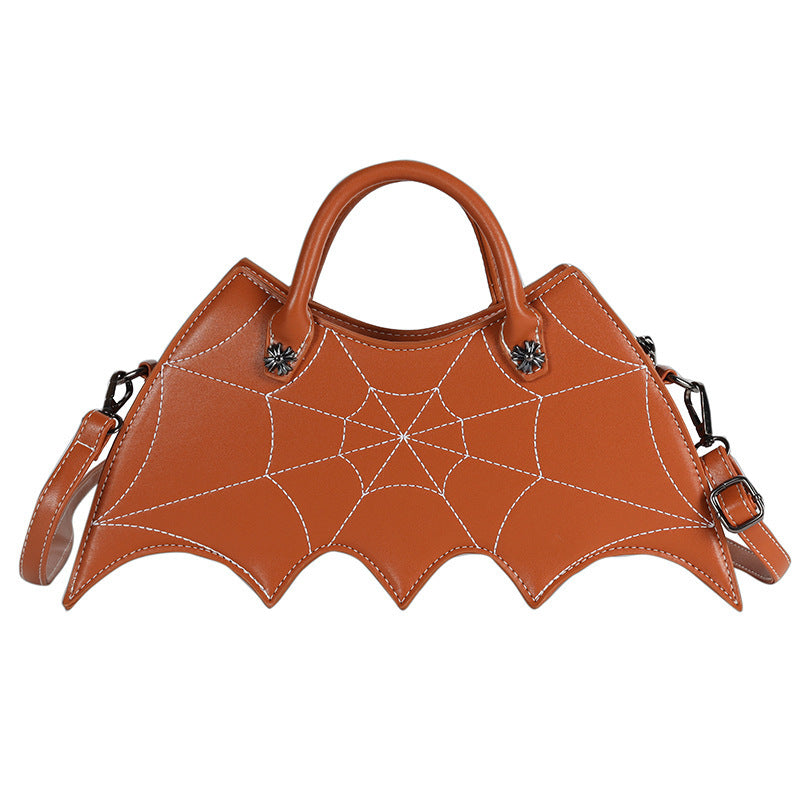 Halloween Spinnennetz Form Schultertaschen Persönlichkeit Batgirl Tide Pu Handtaschen Fashoin Messenger Umhängetasche