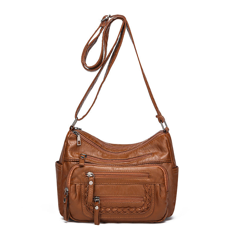 Autumn And Winter Crossbody Women's All-match Retro Middle-aged And Elderly Shoulder Bag