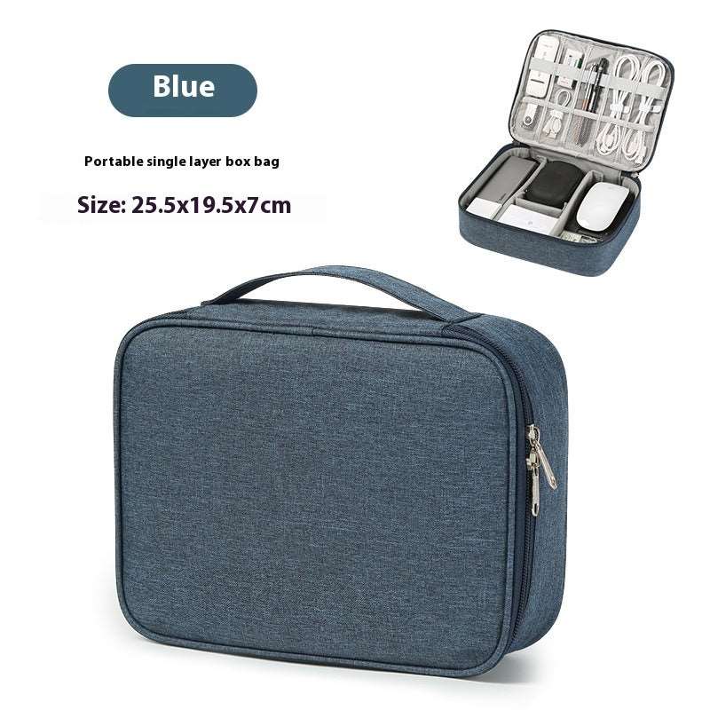 Data Cable Storage Bag Mobile Power Box Travel Portable Digital Accessories Organizing Folders