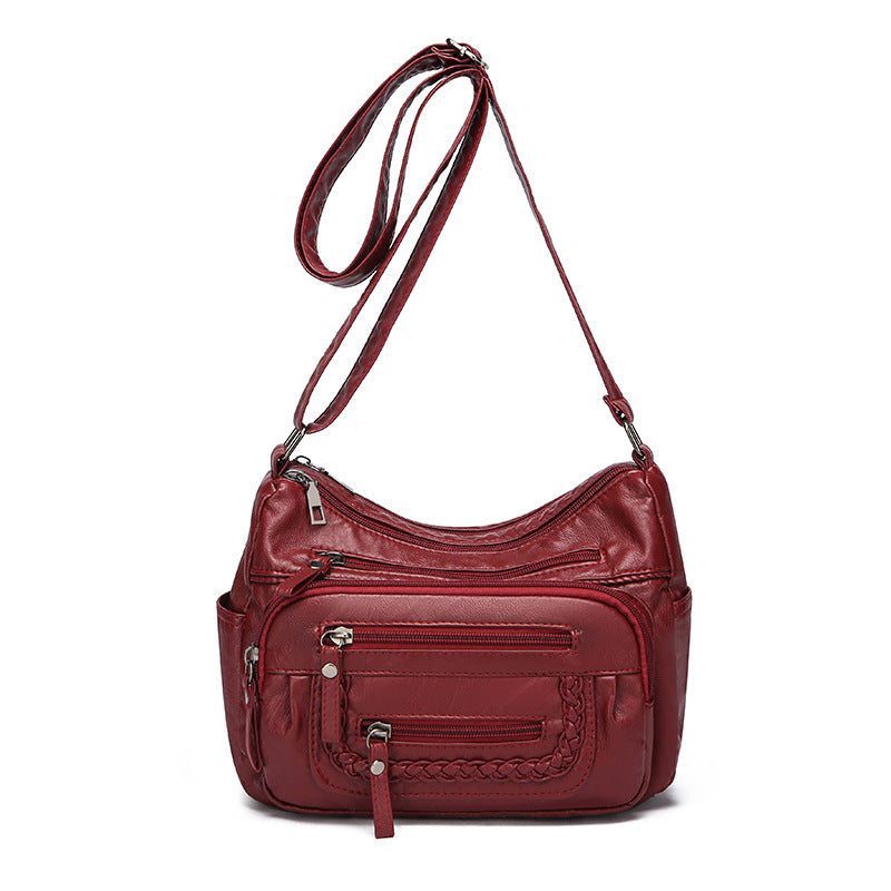 Autumn And Winter Crossbody Women's All-match Retro Middle-aged And Elderly Shoulder Bag