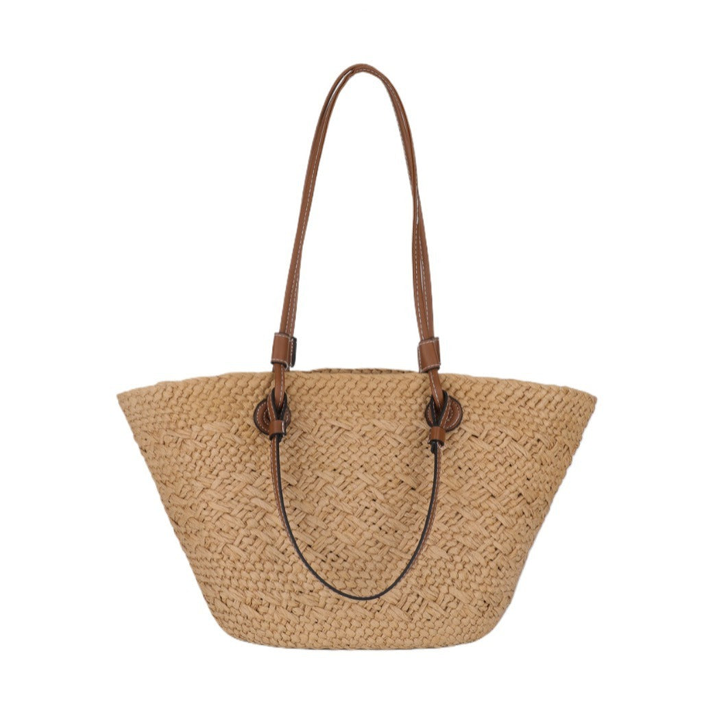 Woven Bag Seaside Beach Bag Portable Shoulder Bag