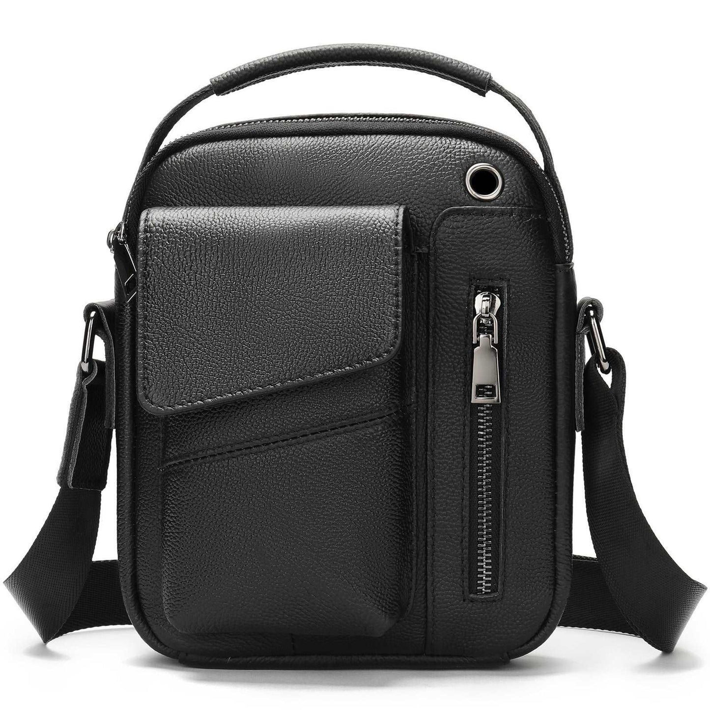 Men's Business Minimalist Leather Crossbody Bag