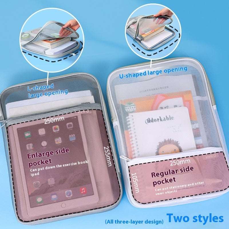 L-type Subject Subject Classification File Transparent Test Paper Storage Bag