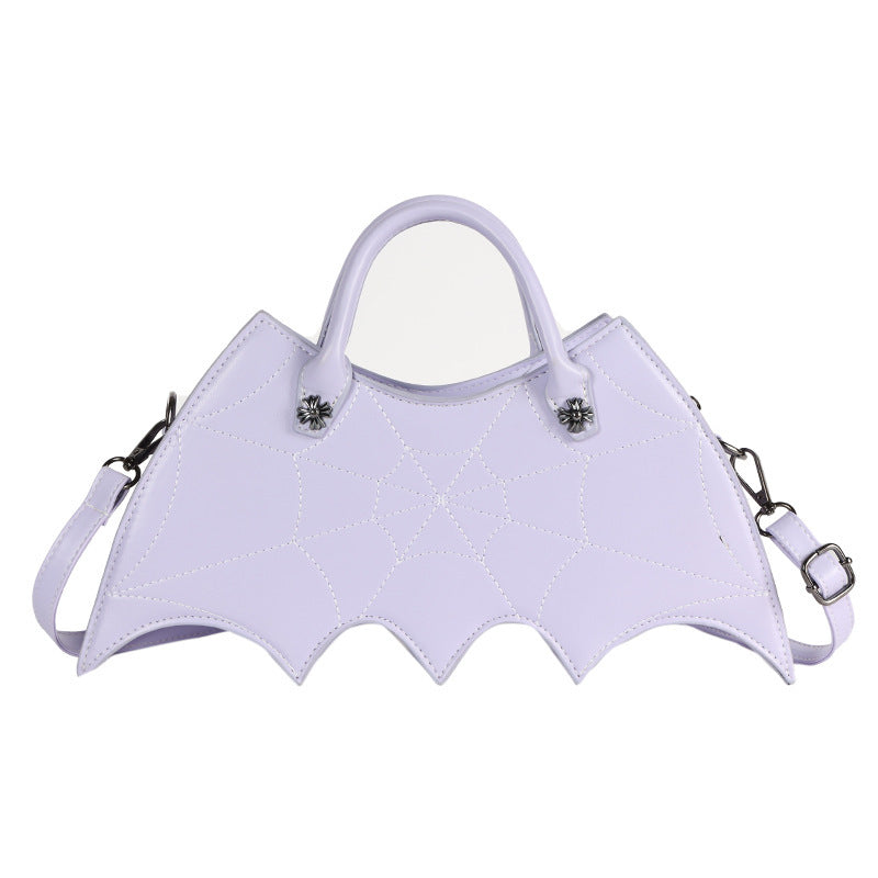 Halloween Spinnennetz Form Schultertaschen Persönlichkeit Batgirl Tide Pu Handtaschen Fashoin Messenger Umhängetasche